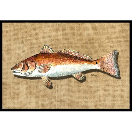 Jensendistributionservices 18 x 27 In. Red Fish Indoor or Outdoor Mat MI2554182
